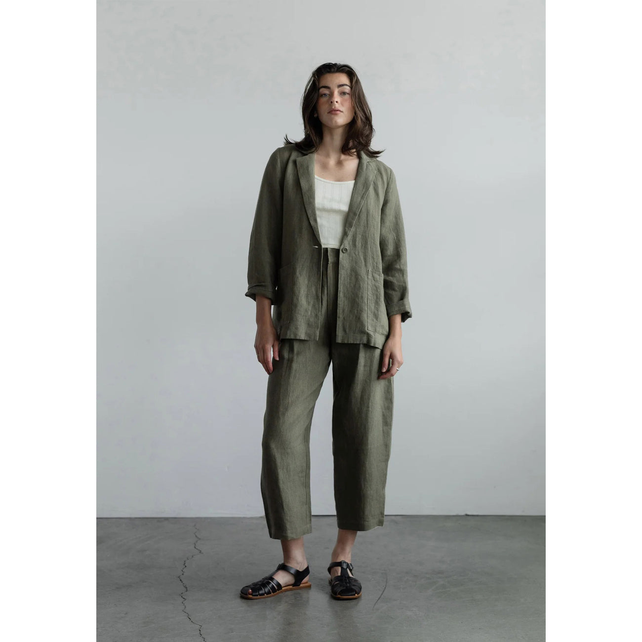 everyday blazer in sage