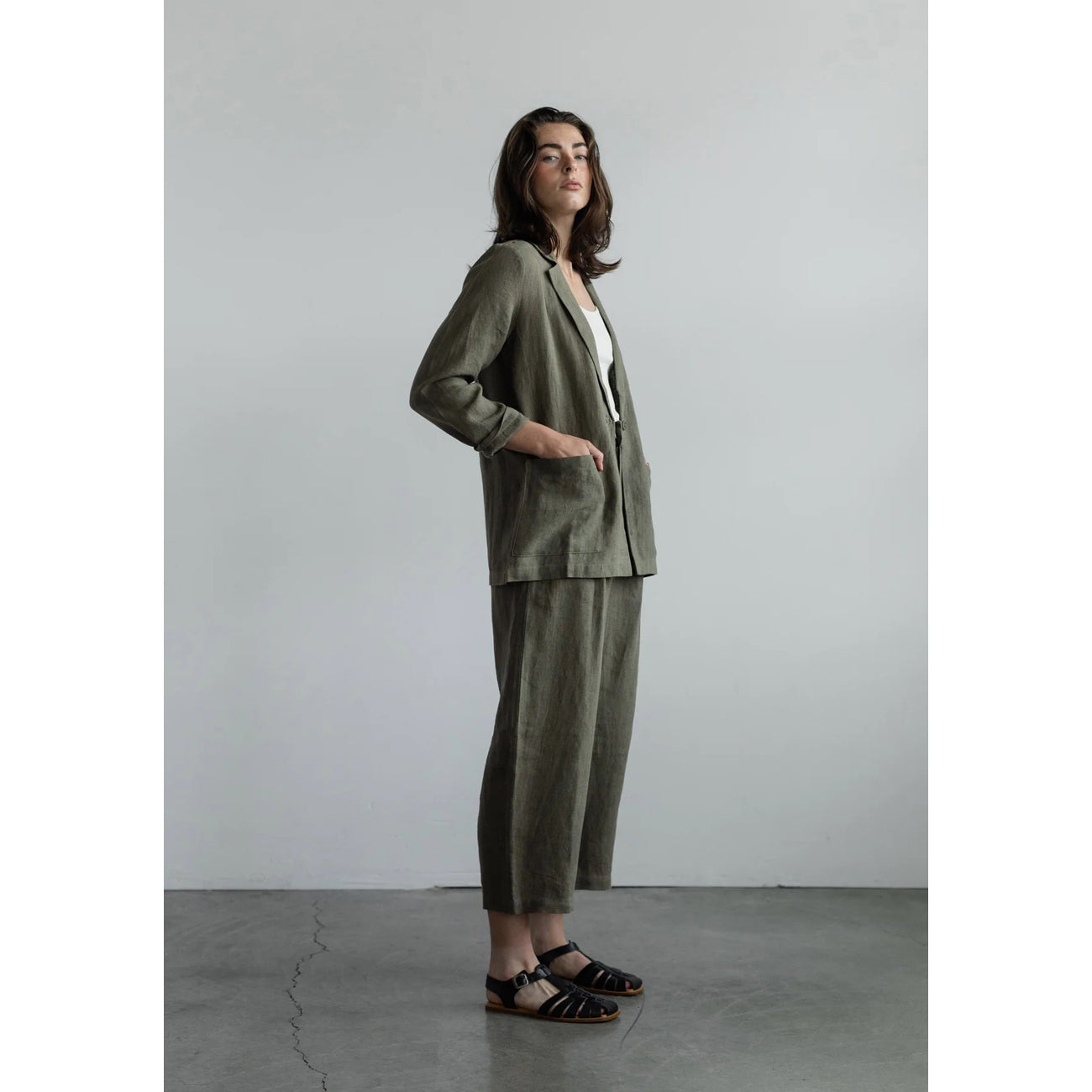 everyday blazer in sage