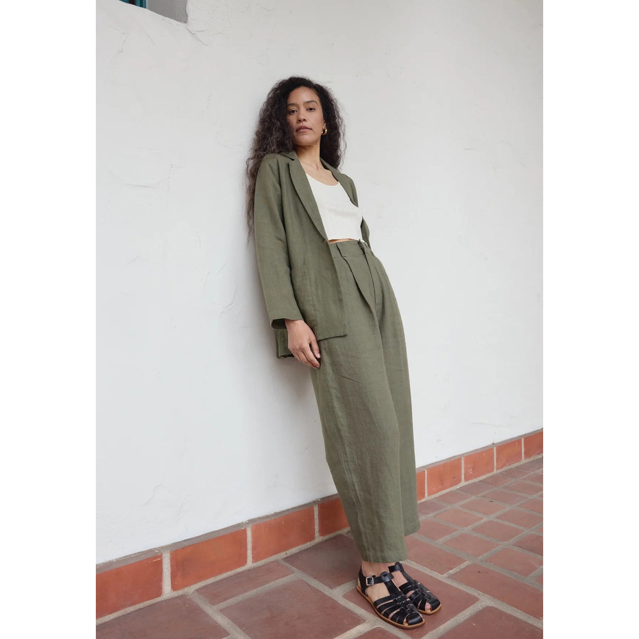 everyday blazer in sage