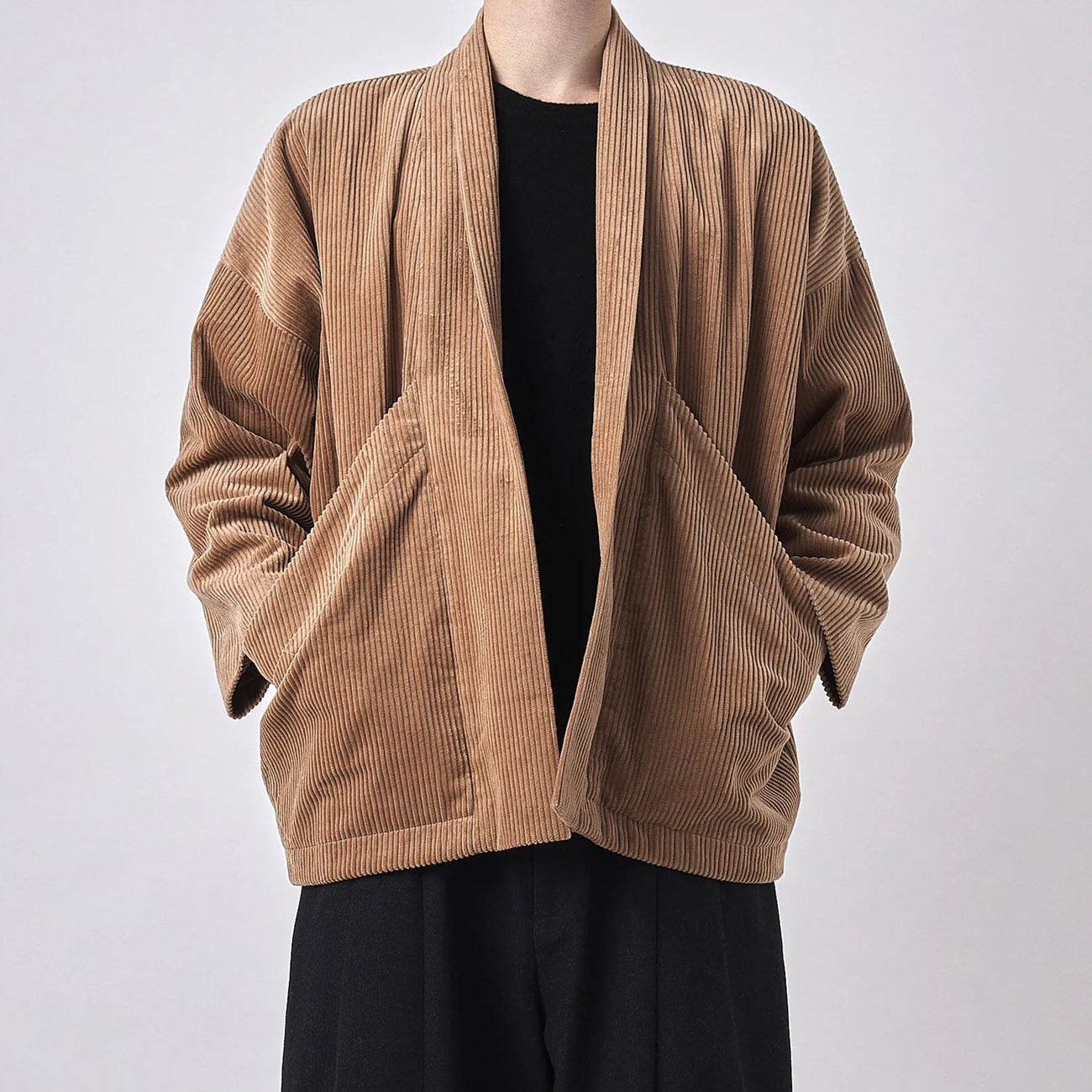 corduroy sumo jacket in tobacco
