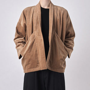 corduroy sumo jacket in tobacco
