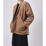 corduroy sumo jacket in tobacco