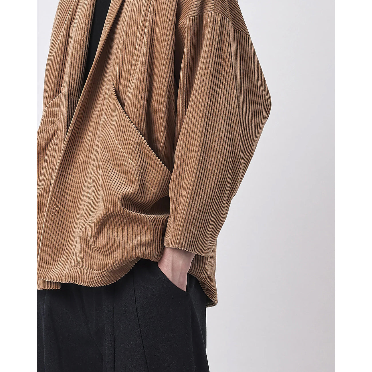 corduroy sumo jacket in tobacco