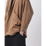 corduroy sumo jacket in tobacco