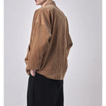 corduroy sumo jacket in tobacco