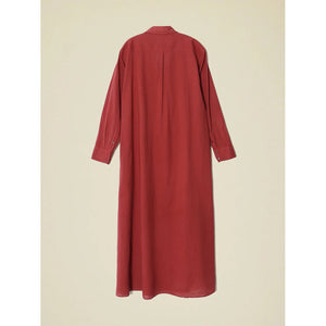 boden dress in brick red
