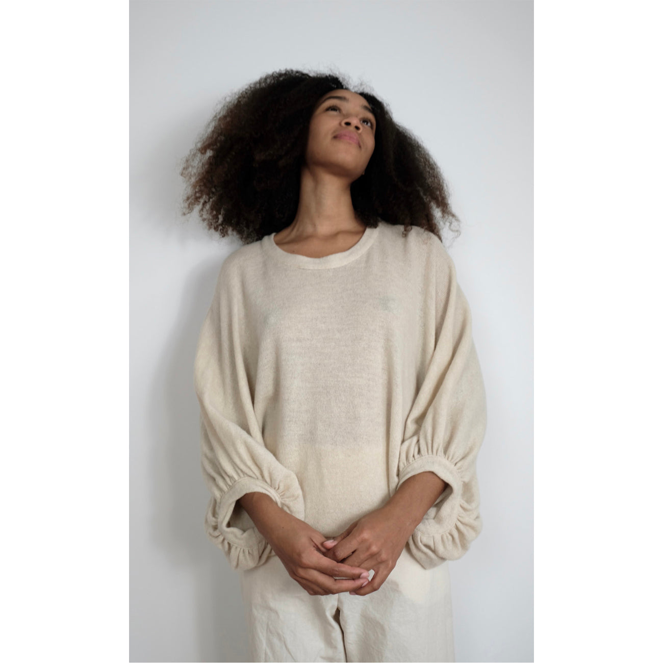 jour sweater in ecru