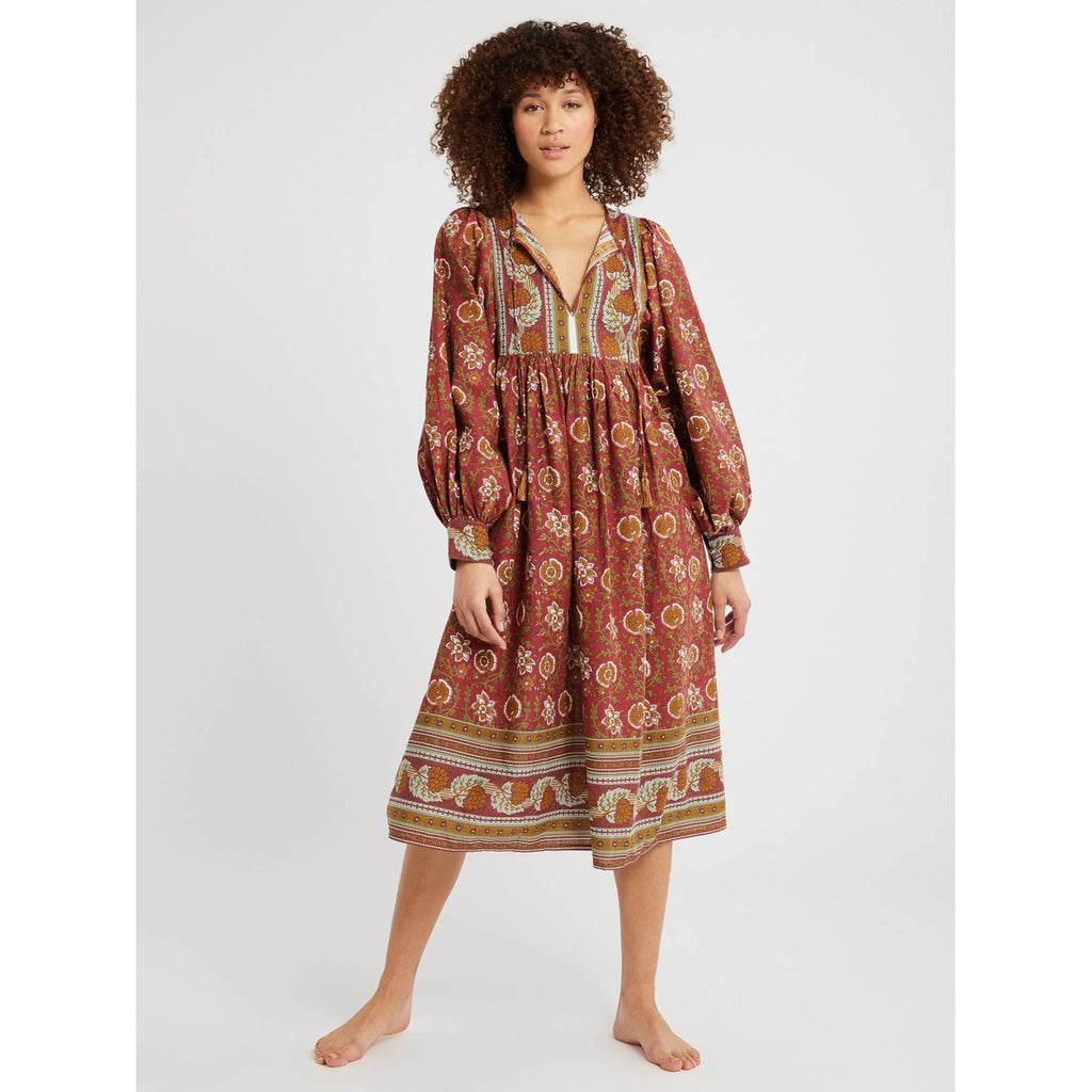 michelle dress in cinnabar