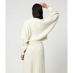 balloon sleeve sweater in cream