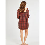 gabriette dress in fireside plaid