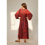 alice dress in red currant
