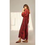 alice dress in red currant