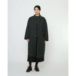 oversized blazer coat in washed black