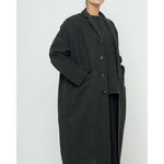 oversized blazer coat in washed black