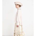 lydbrook shirt in camel/ecru