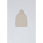 beanie entrelac in all cream