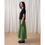 thin knit t-shirt in black