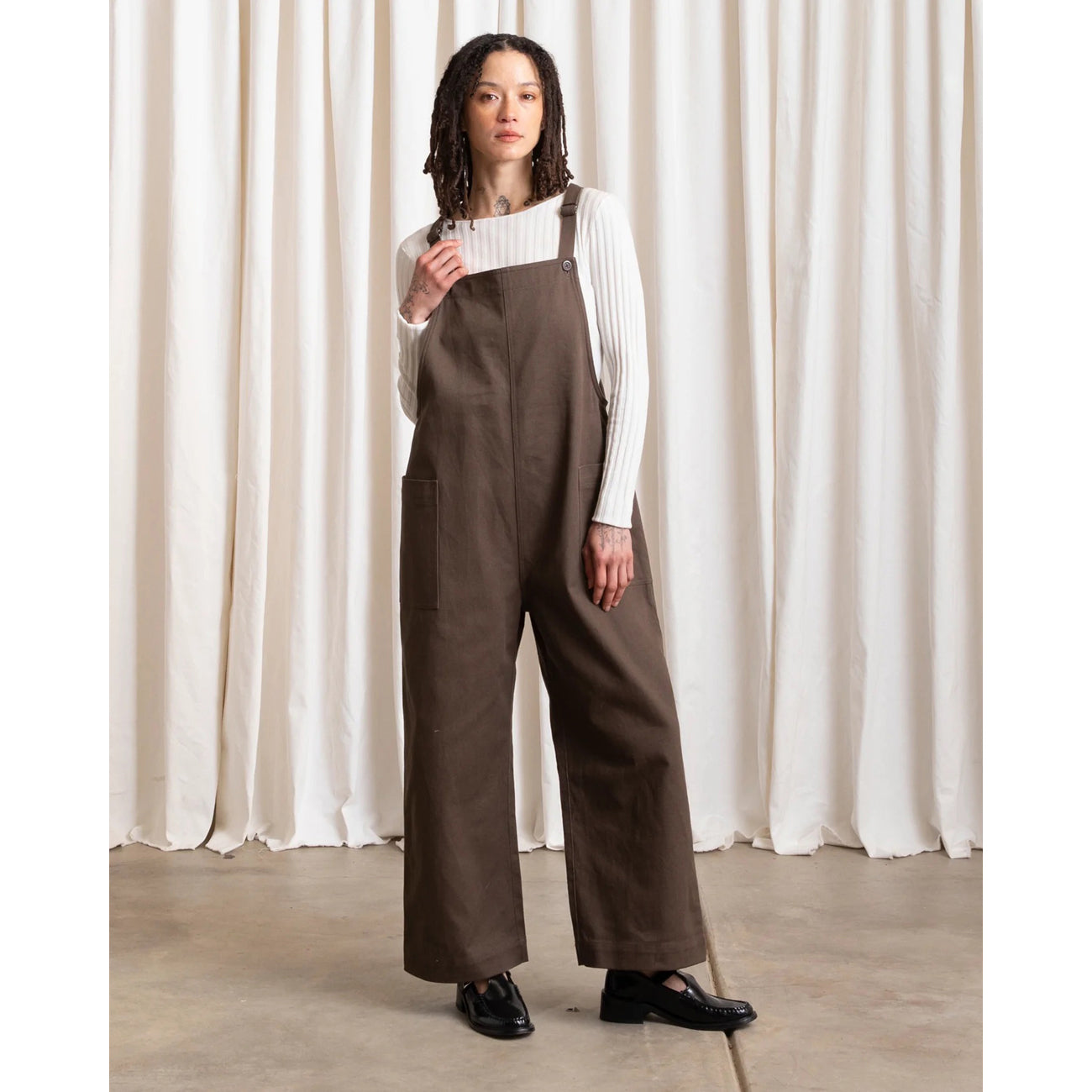 overall jumper in chocolate