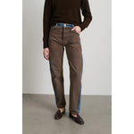 reworked halfsie in vintage brown+indigo