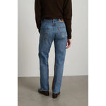 reworked halfsie in vintage brown+indigo