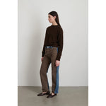 reworked halfsie in vintage brown+indigo