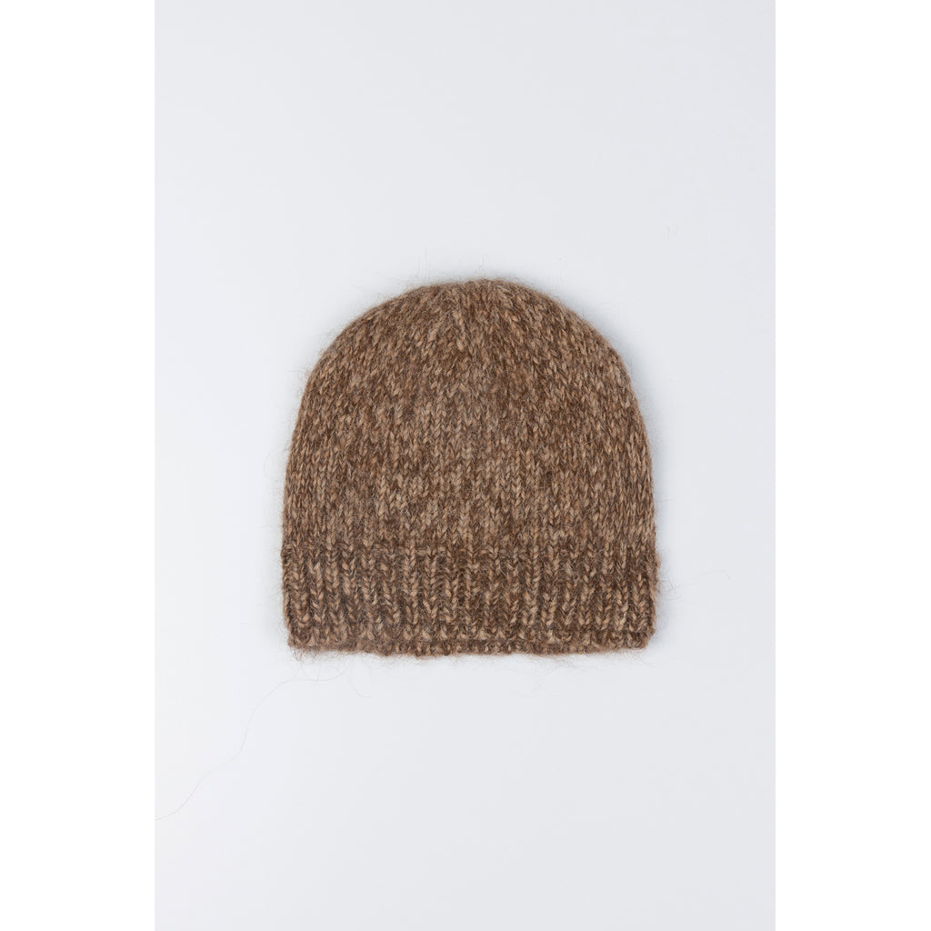 beanie in brown melange
