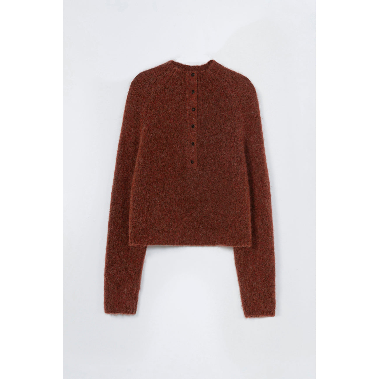 polo sweater in terracotta
