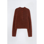 polo sweater in terracotta