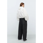 denim baggy pants in black