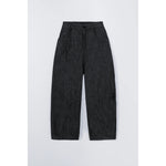 denim baggy pants in black