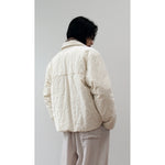 oasis quilted jacket in ecru