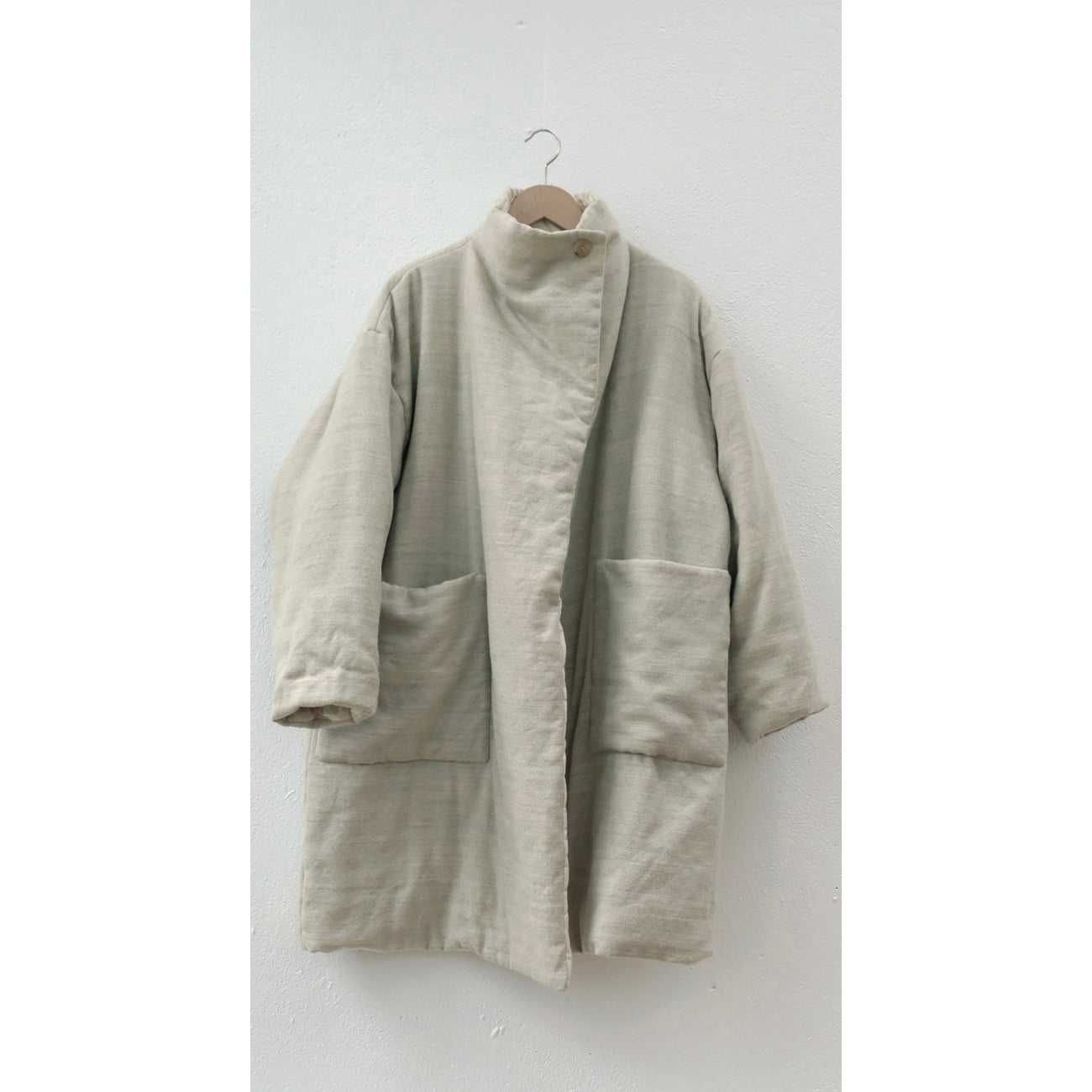 opéra quilted coat in ecru