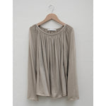 oranda gathered top in beige