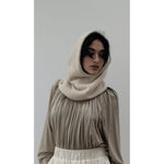 oranda gathered top in beige