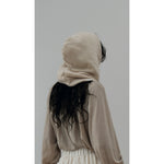oranda gathered top in beige