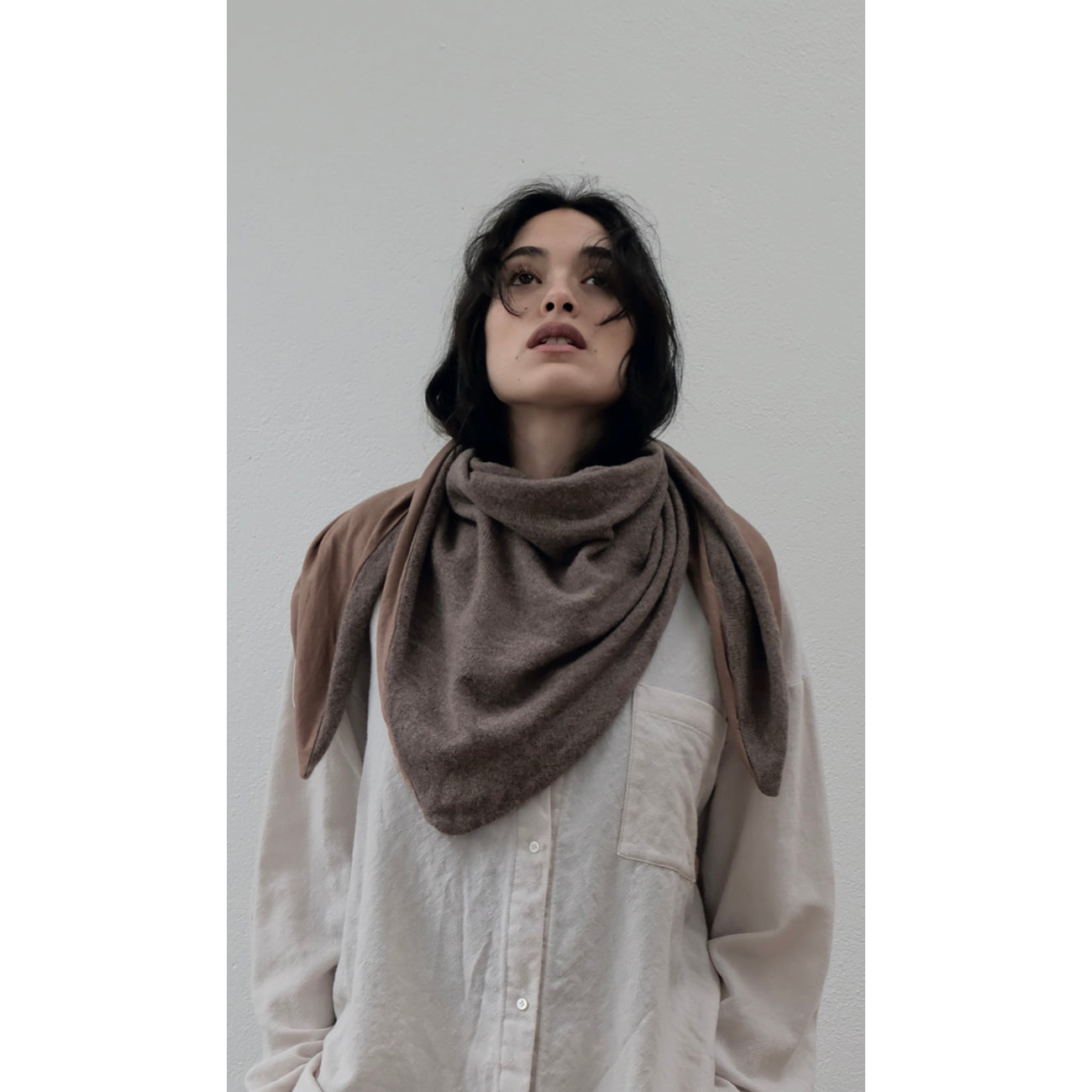 oiseau oversized shirt in chalk