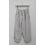 ocelot gathered trousers in chalk
