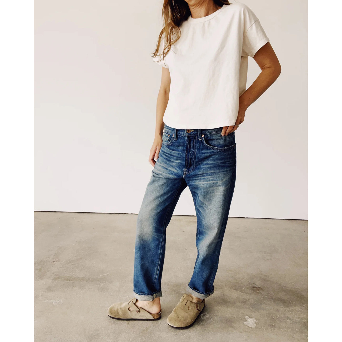 the boxy tee in natural