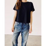 the boxy tee in black