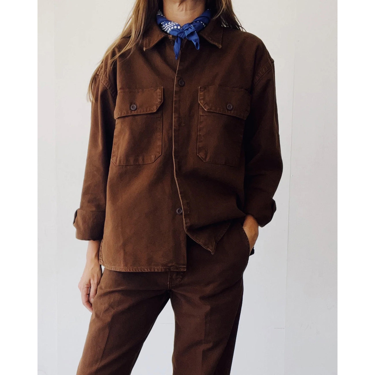 the work shirt in brown