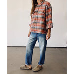 the work shirt in rust plaid
