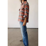 the work shirt in rust plaid