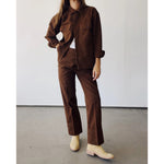 the work shirt in brown