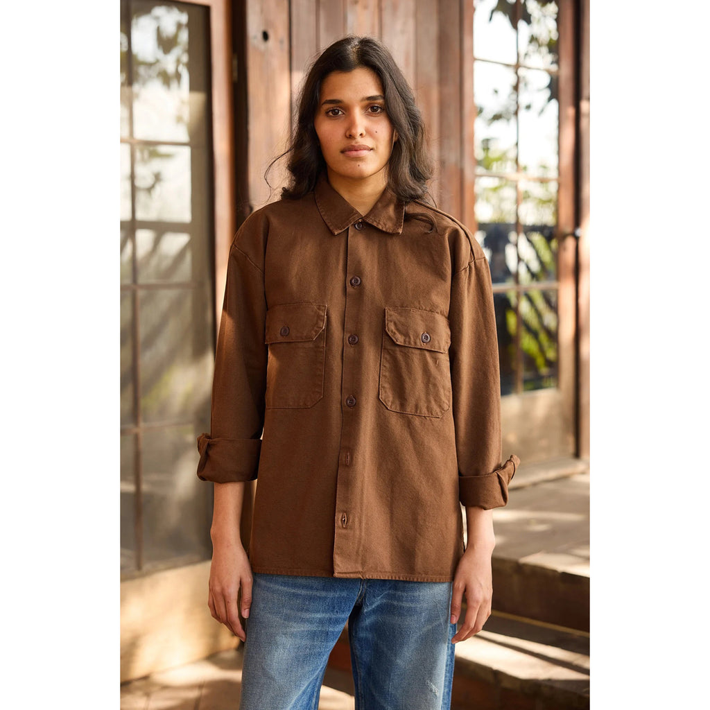 the work shirt in brown