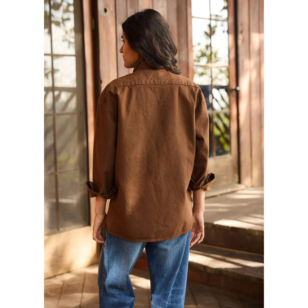 the work shirt in brown