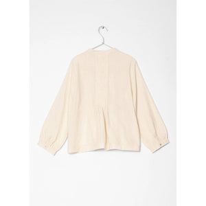 alma tiny checks top in natural