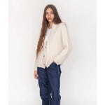 huacaya cardigan in natural