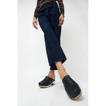 kiltie clog in indigo
