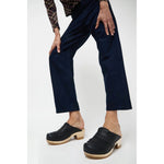 kiltie clog in indigo