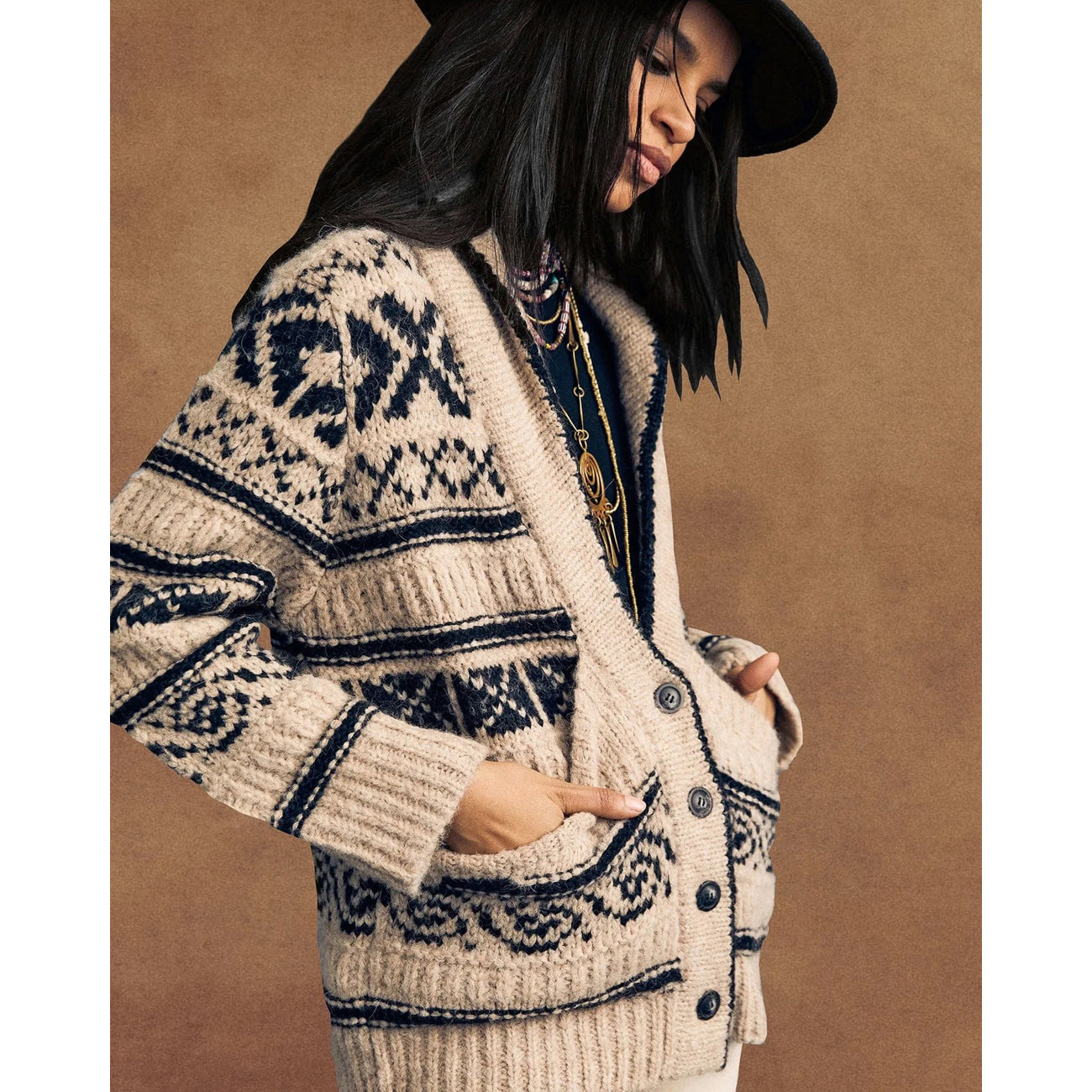 vail cardigan in oatmeal